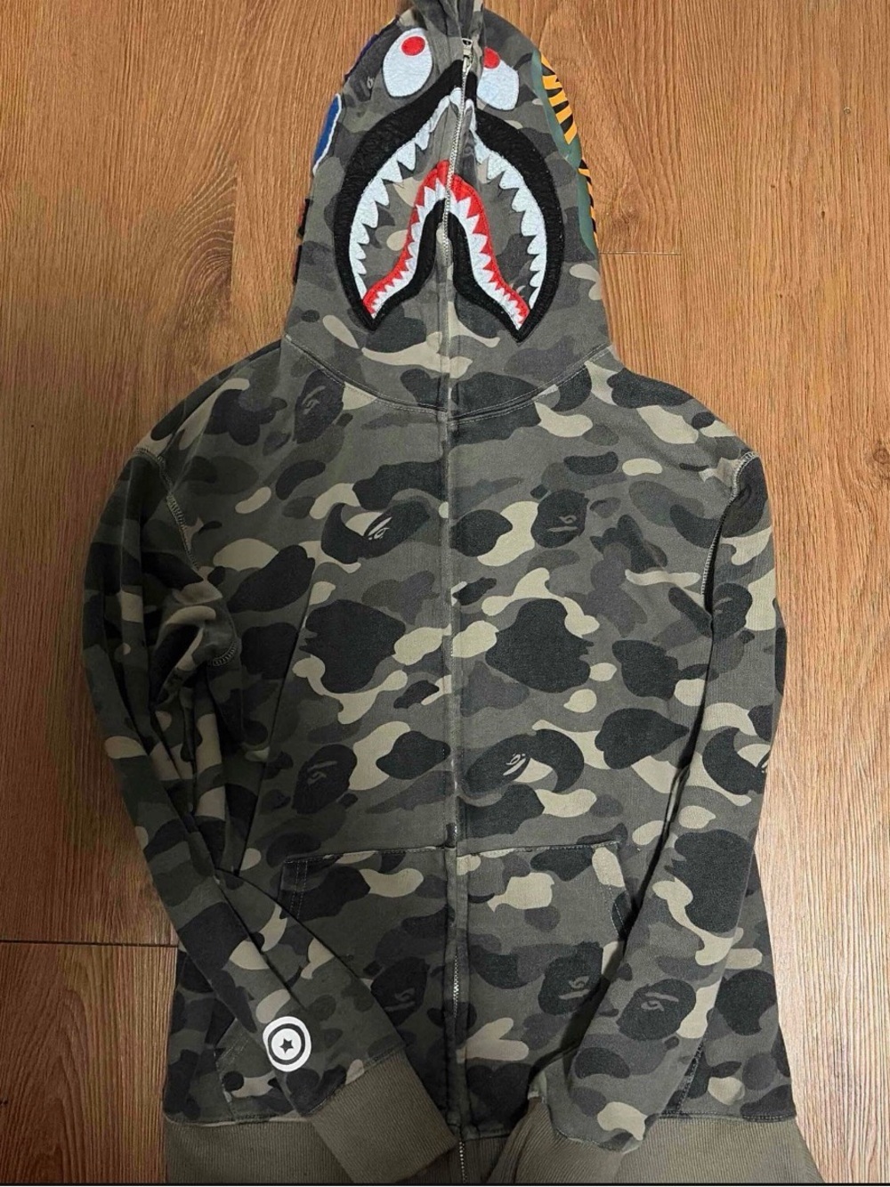 BAPE 1st Camo Shark Full Zip Hoodie ‘Green’